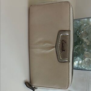 Coach Cream Leather Wallet